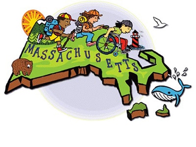 massacgusetts map illustration