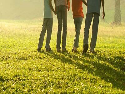 family in park