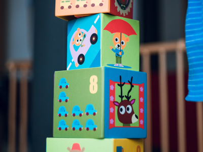 A stack of blocks