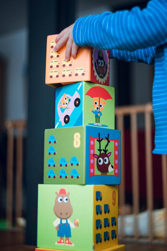 A stack of blocks