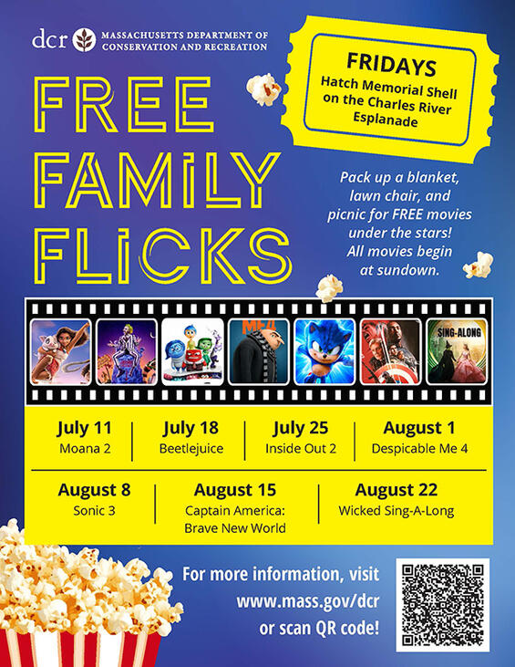 DCR movies on the esplanade - fridays
